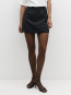 Satin mini skirt black 