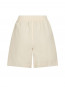 Shala linen shorts light yellow 
