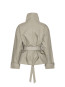 Short trench coat aluminium 