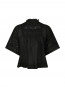 Siama s voile blouse black S
