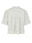 Siama dobby flower blouse off white 