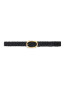 Signature link belt braided black 