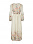 Silfi flower print dress creme L