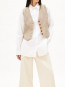Sineriaa check waistcoat sand stone 