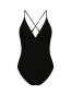 Skin sand crepe swimsuit black 