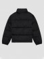 Slogan puffer jacket black 