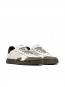 Sporty calf sneaker white taupe 