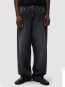 Fade wash baggy pants black 