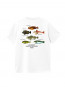 SS fish t-shirt white 