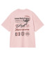 SS network t-shirt glassy pink 