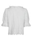 Talise emb blouse white 