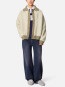 Textured franko cardigan lt beige 