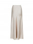 Vicky heavy sateen skirt champagne S