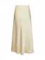 Vicky heavy sateen skirt light yellow M