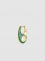 Vogue earring green right gold 