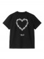 W ss chained t-shirt black 