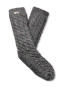 W elowyn cable knit fleece lined socks charcoal heathr 