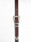 Western silver belt dark brown 