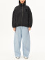 Wool blend fleece jacket steel mel 