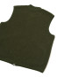 Zip waistcoat wool fleece olive 