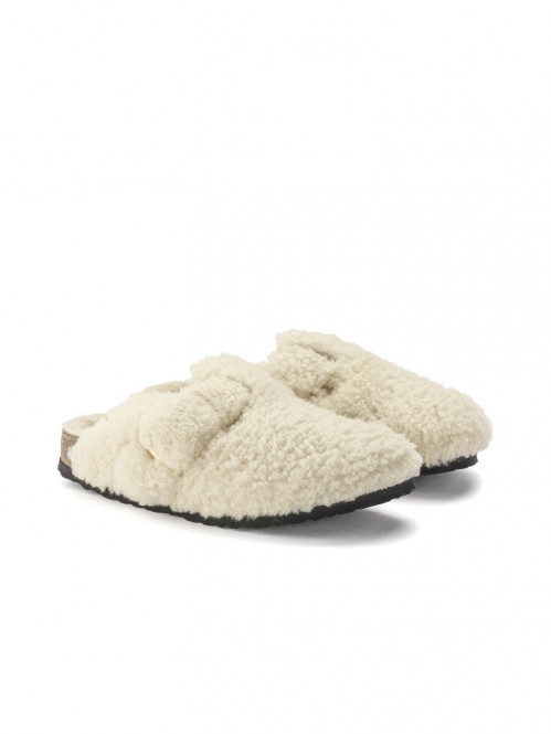 Boston big buckle teddy eggshell 
