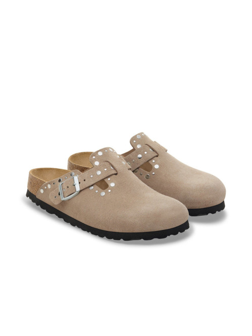Boston rivet border sandals taupe 