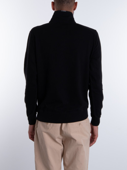 Sweatshirt polo collar black 