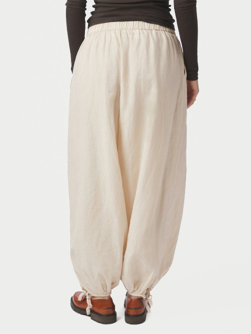 Roxane balloon linen pants sand 