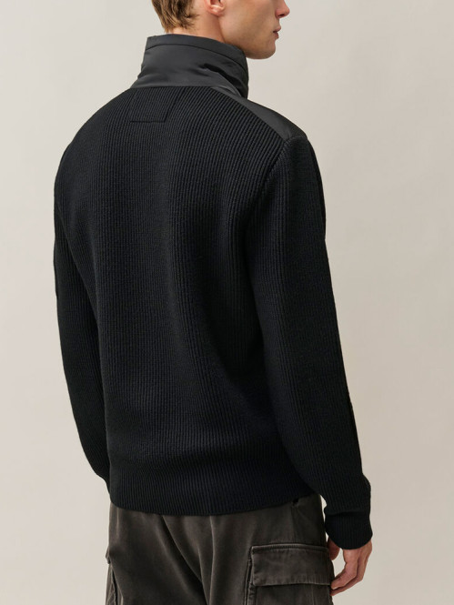 Merino wool jacket black 