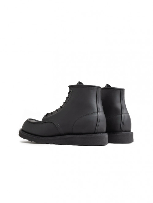 6 inch classic moc boots black harness 