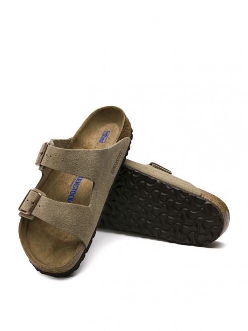 Arizona sandals suede taupe 