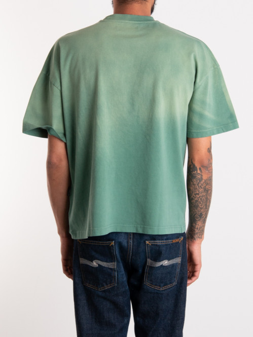 Creative dept logo t-shirt washed green 