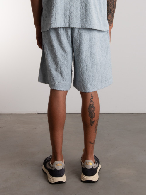 Monogram shorts blue 