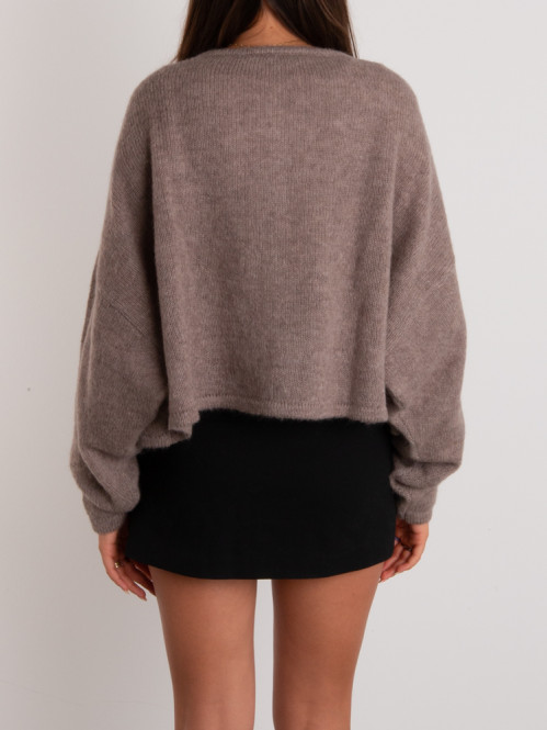 Marlie cardigan taupe 