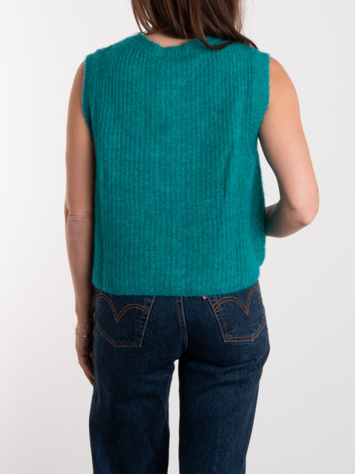 East 19m cardigan bleu canard M
