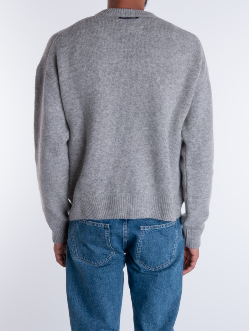 Alpaca pullover grey L