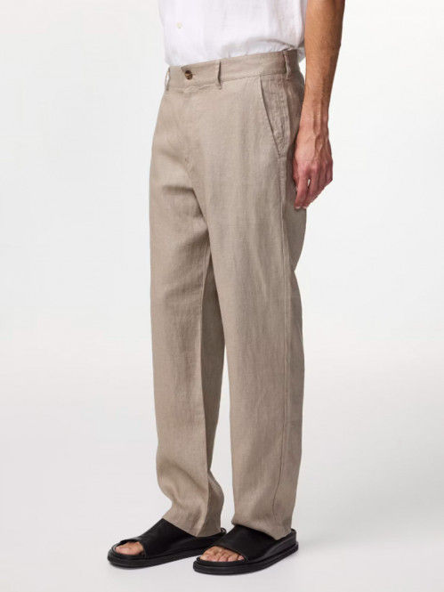 Aden linen chino greige 