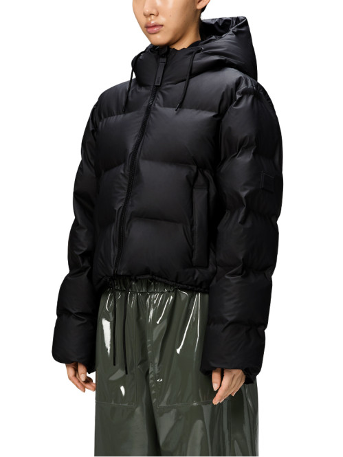 Alta short puffer jacket black 