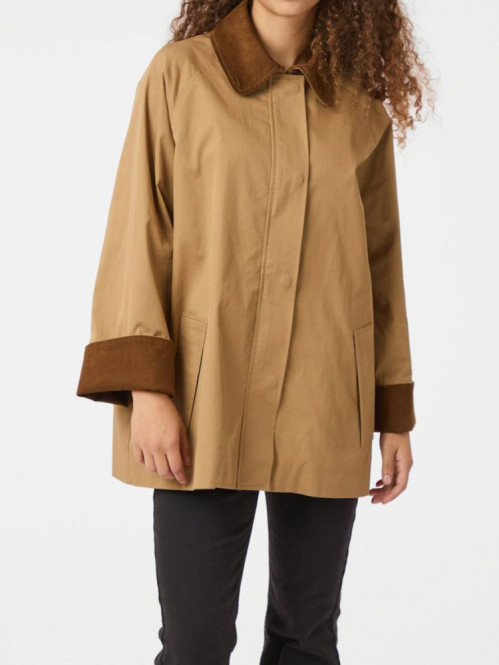 Anastacia cord jacket dk tan 