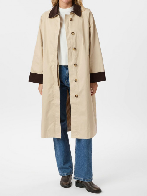 Anneli cord coat ivory 