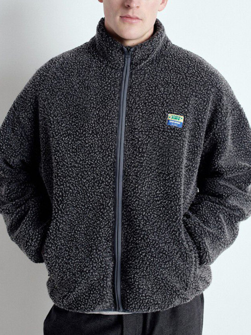 Mhok 16b teddy jacket anthracite chine 