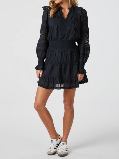 Aran s voile dress navy L