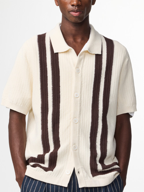 Ares knit shirt ivory 