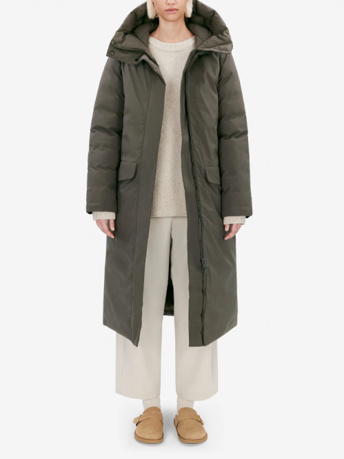 Asha reversible parka dusk olive 