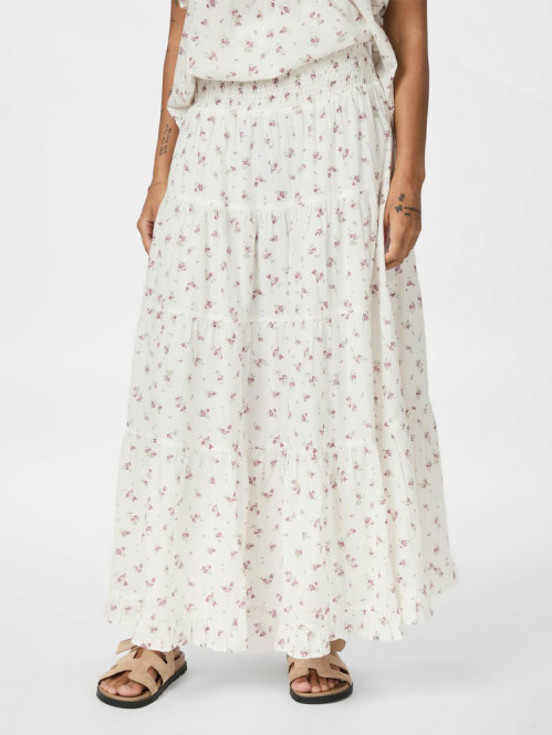 Asta smali blossom skirt creme 