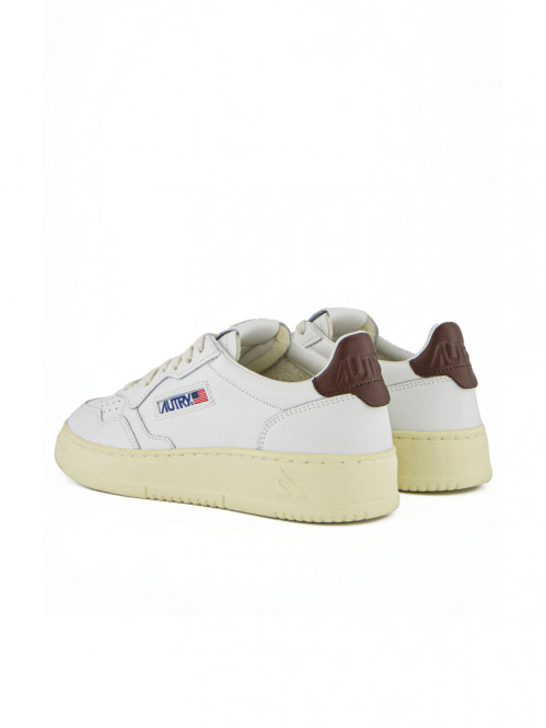 Medalist low wmns sneaker white brown 