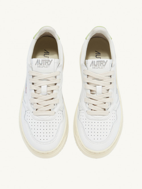 Medalist low wmns sneaker white snap green 