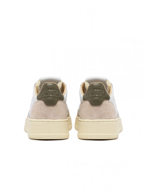 Medalist wmns sneaker suede wht cvrt green 