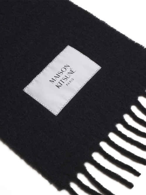 Baby alpaca scarf black 