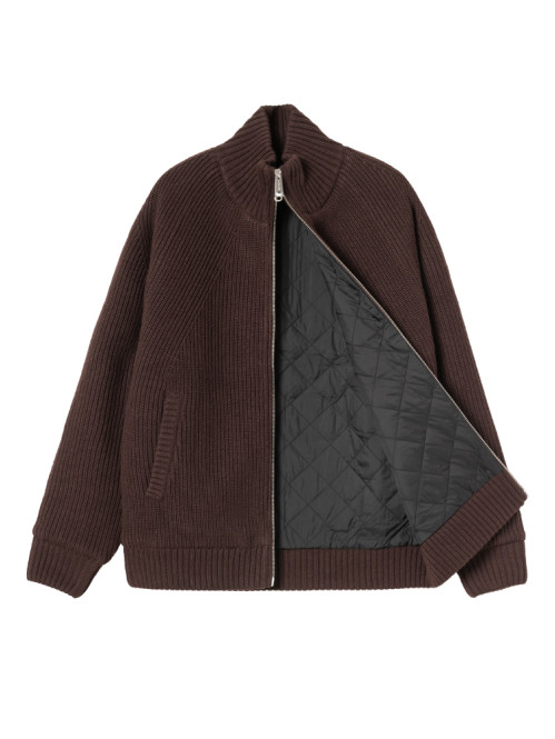 Banley sweater jacket palisander 